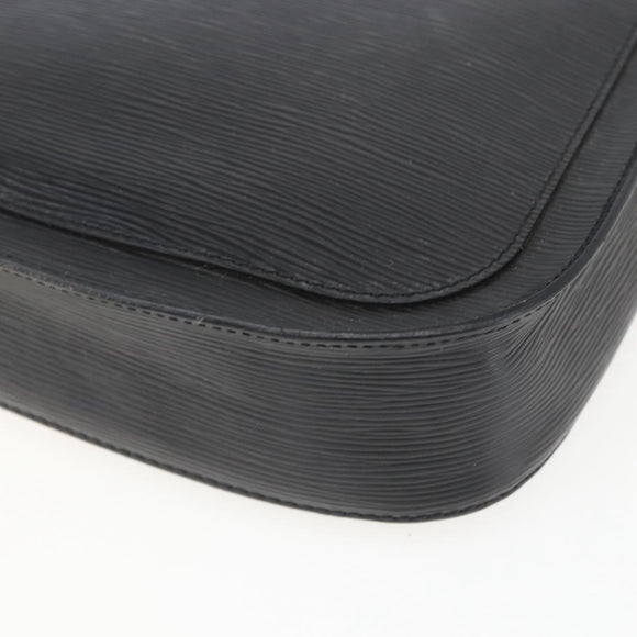 LOUIS VUITTON Epi Saint Cloud GM Schoudertas Zwart Noir M52192 LV Auth 156981