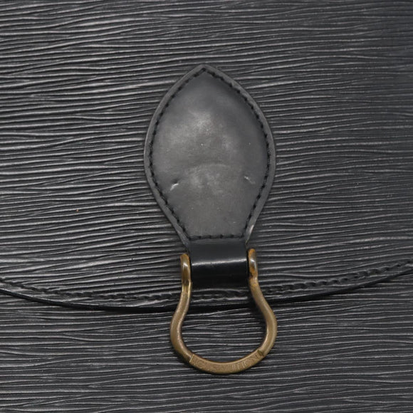 LOUIS VUITTON Epi Saint Cloud GM Shoulder Bag Black Noir M52192 LV Auth 156981