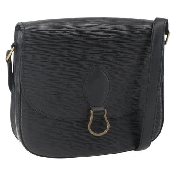 LOUIS VUITTON Epi Saint Cloud GM Schoudertas Zwart Noir M52192 LV Auth 156981
