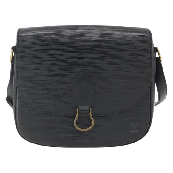 LOUIS VUITTON Epi Saint Cloud GM Schoudertas Zwart Noir M52192 LV Auth 156981