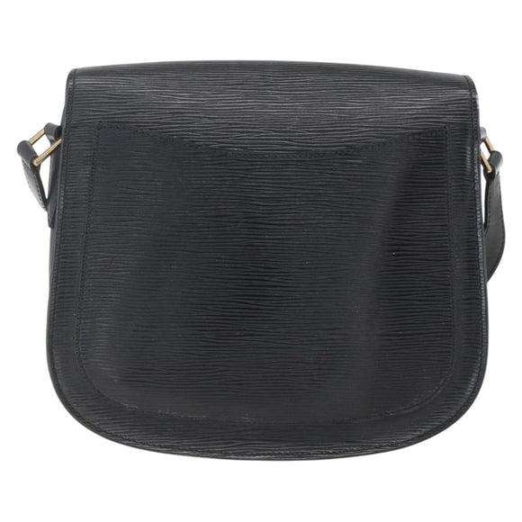 LOUIS VUITTON Epi Saint Cloud GM Schoudertas Zwart Noir M52192 LV Auth 156981