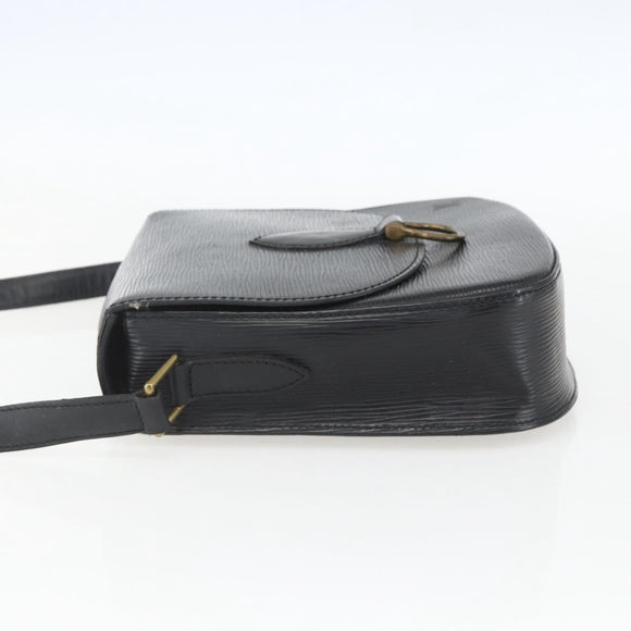 LOUIS VUITTON Epi Saint Cloud GM Schoudertas Zwart Noir M52192 LV Auth 156981