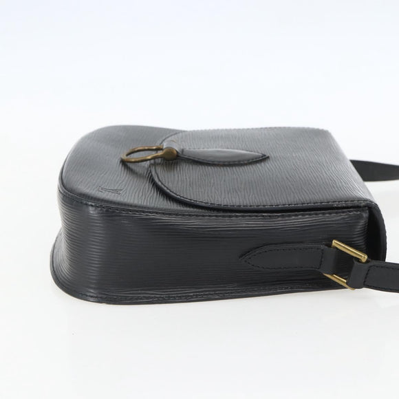 LOUIS VUITTON Epi Saint Cloud GM Schoudertas Zwart Noir M52192 LV Auth 156981