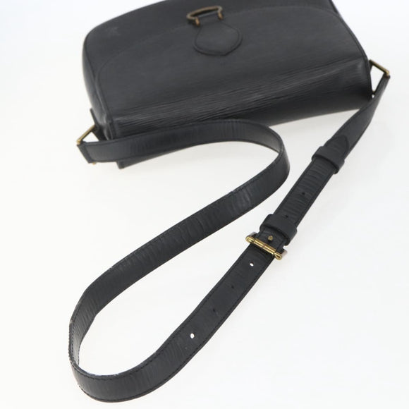 LOUIS VUITTON Epi Saint Cloud GM Schoudertas Zwart Noir M52192 LV Auth 156981