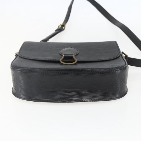 LOUIS VUITTON Epi Saint Cloud GM Schoudertas Zwart Noir M52192 LV Auth 156981