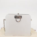 Salvatore Ferragamo Kettentasche Gancini Edelstahl Silber Auth 156983V-12