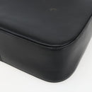 Salvatore Ferragamo Gancini Shoulder Bag Leather Black Gold Auth 156984-15