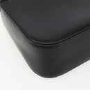 Salvatore Ferragamo Gancini Shoulder Bag Leather Black Gold Auth 156984-16