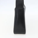 Salvatore Ferragamo Gancini Shoulder Bag Leather Black Gold Auth 156984-4