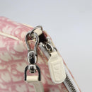 Christian Dior Trotter Canvas Saddle Shoulder Bag PVC Pink Silver Auth 156986V-14