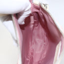 Christian Dior Trotter Canvas Saddle Shoulder Bag PVC Pink Silver Auth 156986V-18