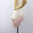 Christian Dior Trotter Canvas Saddle Shoulder Bag PVC Pink Silver Auth 156986V-20