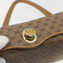 GUCCI Micro GG Supreme Shoulder Bag PVC Beige Gold 001 20 1368 Auth 156987-10