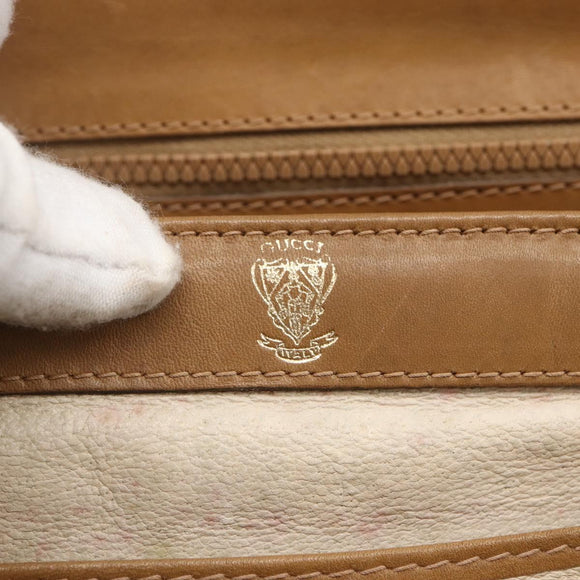 GUCCI Micro GG Supreme Shoulder Bag PVC Beige Gold 001 20 1368 Auth 156987