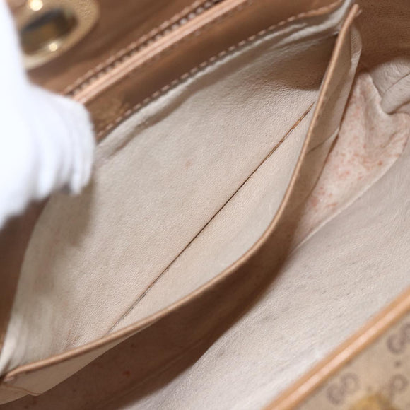 GUCCI Micro GG Supreme Shoulder Bag PVC Beige Gold 001 20 1368 Auth 156987