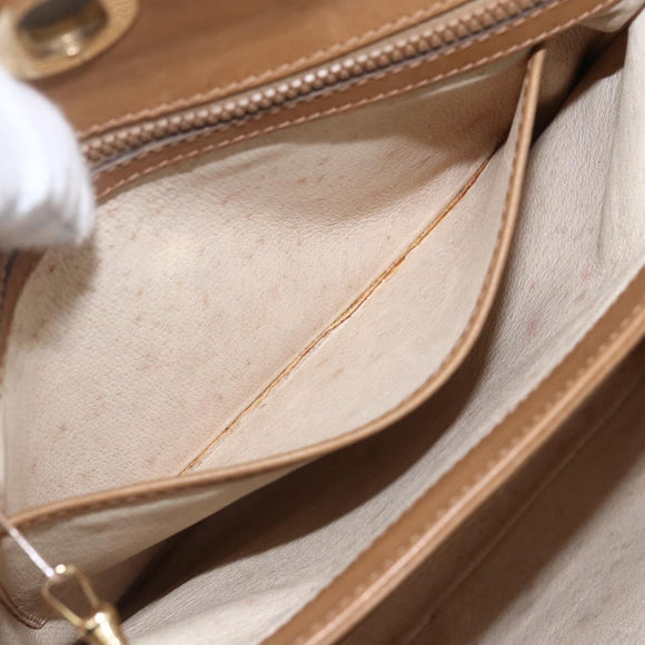 GUCCI Micro GG Supreme Shoulder Bag PVC Beige Gold 001 20 1368 Auth 156987