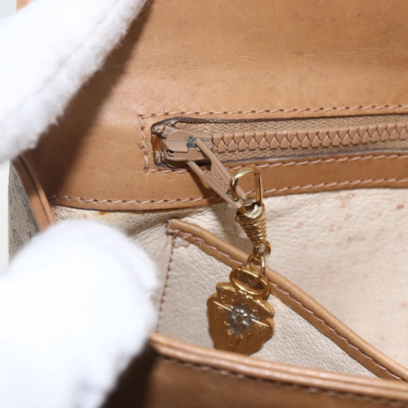 GUCCI Micro GG Supreme Shoulder Bag PVC Beige Gold 001 20 1368 Auth 156987