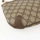 GUCCI GG Supreme Web Sherry Line Bag PVC Beige Gold 904 02 026 Auth 156988-16