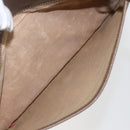 GUCCI GG Supreme Web Sherry Line Bag PVC Beige Gold 904 02 026 Auth 156988-22