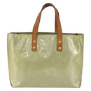 LOUIS VUITTON Monogram Vernis Reade PM Hand Bag Gris M91145 LV Auth 156990-13