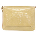 LOUIS VUITTON Monogram Vernis Thompson Street Bag Beige M91301 LV Auth 156991-13