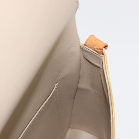 LOUIS VUITTON Monogram Vernis Thompson Street Bag Beige M91301 LV Auth 156991