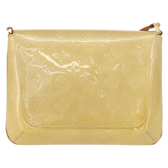 LOUIS VUITTON Monogram Vernis Thompson Street Bag Beige M91301 LV Auth 156991