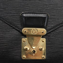 LOUIS VUITTON Epi Serie Dragonne Clutch Bag Black Noir M52612 LV Auth 156992-17