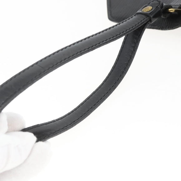 LOUIS VUITTON Epi Serie Dragonne Clutch Bag Black Noir M52612 LV Auth 156992