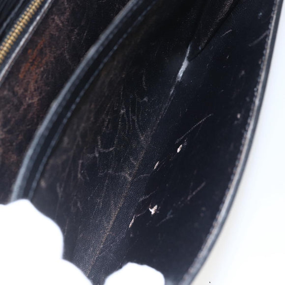 LOUIS VUITTON Epi Serie Dragonne Clutch Bag Black Noir M52612 LV Auth 156992