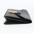 LOUIS VUITTON Epi Serie Dragonne Clutch Bag Black Noir M52612 LV Auth 156992-4