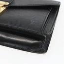 LOUIS VUITTON Epi Serie Dragonne Clutch Bag Black Noir M52612 LV Auth 156992-7