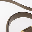 Salvatore Ferragamo Gancini Hand Bag Leather 2way Beige Gold Auth 157001-8