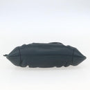 Salvatore Ferragamo Gancini Hand Bag Leather Green Silver Auth 157002-9