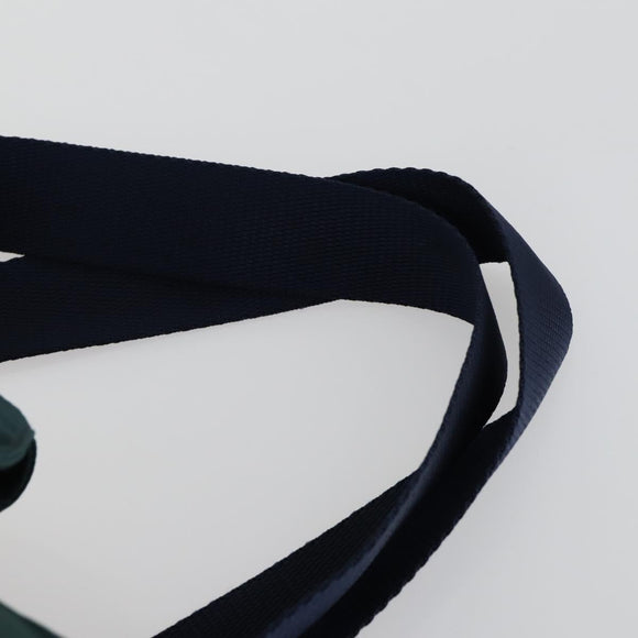 PRADA Backpack Nylon Green Silver Auth 157004