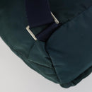 PRADA Backpack Nylon Green Silver Auth 157004-18