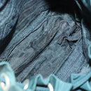 PRADA Backpack Nylon Green Silver Auth 157004-11