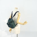 PRADA Backpack Nylon Green Silver Auth 157004-28