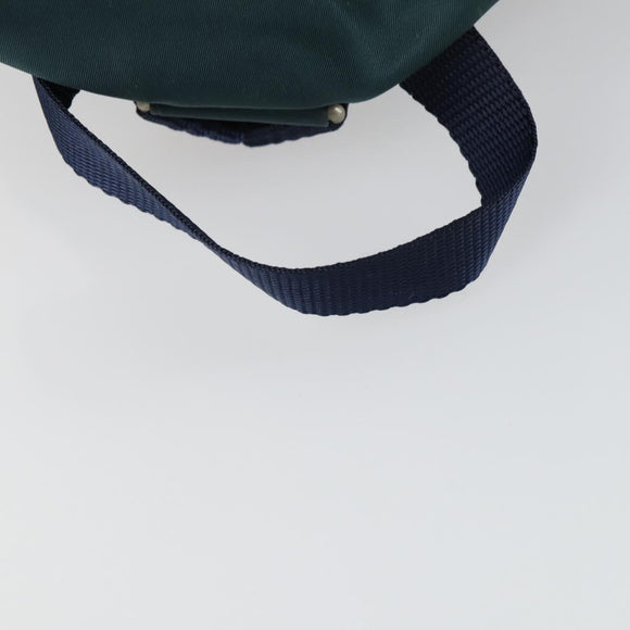 PRADA Backpack Nylon Green Silver Auth 157004