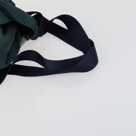 PRADA Backpack Nylon Green Silver Auth 157004