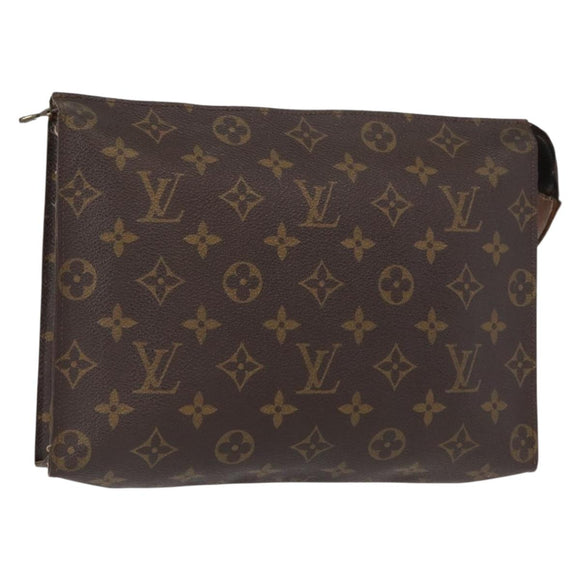 LOUIS VUITTON Monogram Poche Toilette 26 Pouch M47542 LV Auth 157005