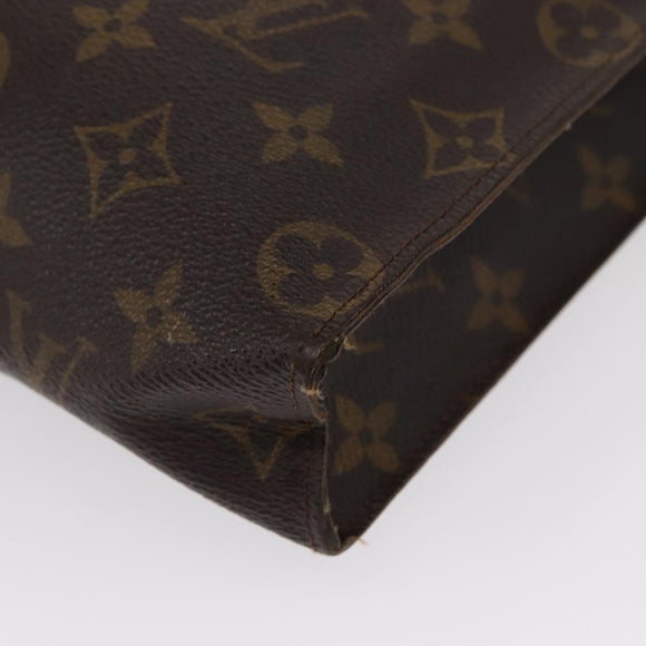 LOUIS VUITTON Monogram Poche Toilette 26 Pouch M47542 LV Auth 157005