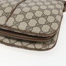 GUCCI GG Supreme Web Sherry Line Bag PVC Beige Gold 10 02 037 Auth 157006-10