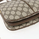 GUCCI GG Supreme Web Sherry Line Bag PVC Beige Gold 10 02 037 Auth 157006-11