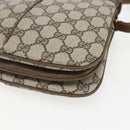 GUCCI GG Supreme Web Sherry Line Bag PVC Beige Gold 10 02 037 Auth 157006-12