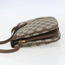 GUCCI GG Supreme Web Sherry Line Bag PVC Beige Gold 10 02 037 Auth 157006-4