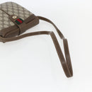 GUCCI GG Supreme Web Sherry Line Bag PVC Beige Gold 10 02 037 Auth 157006-7