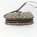 GUCCI GG Supreme Web Sherry Line Bag PVC Beige Gold 10 02 037 Auth 157006-9