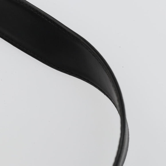 GUCCI Bamboo Shoulder Bag Suede 2way Black Gold Auth 157009