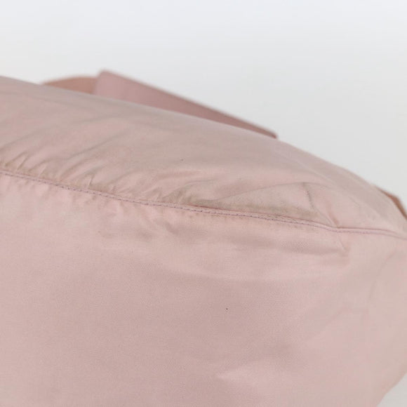 PRADA Shoulder Bag Nylon Pink Silver Auth 157013